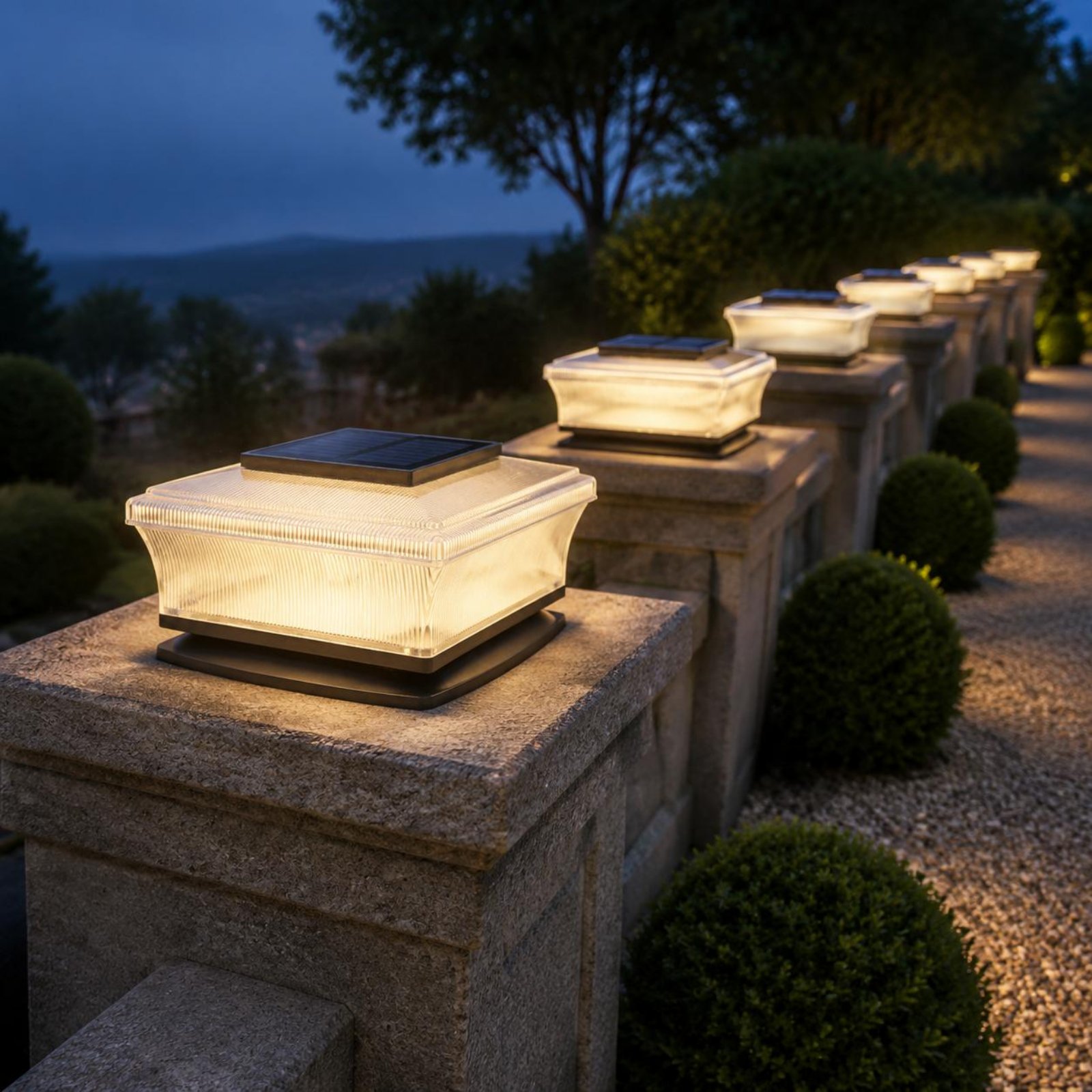 Outdoor Lighting Wireless - Беспроводной квадратный светильник на столб на