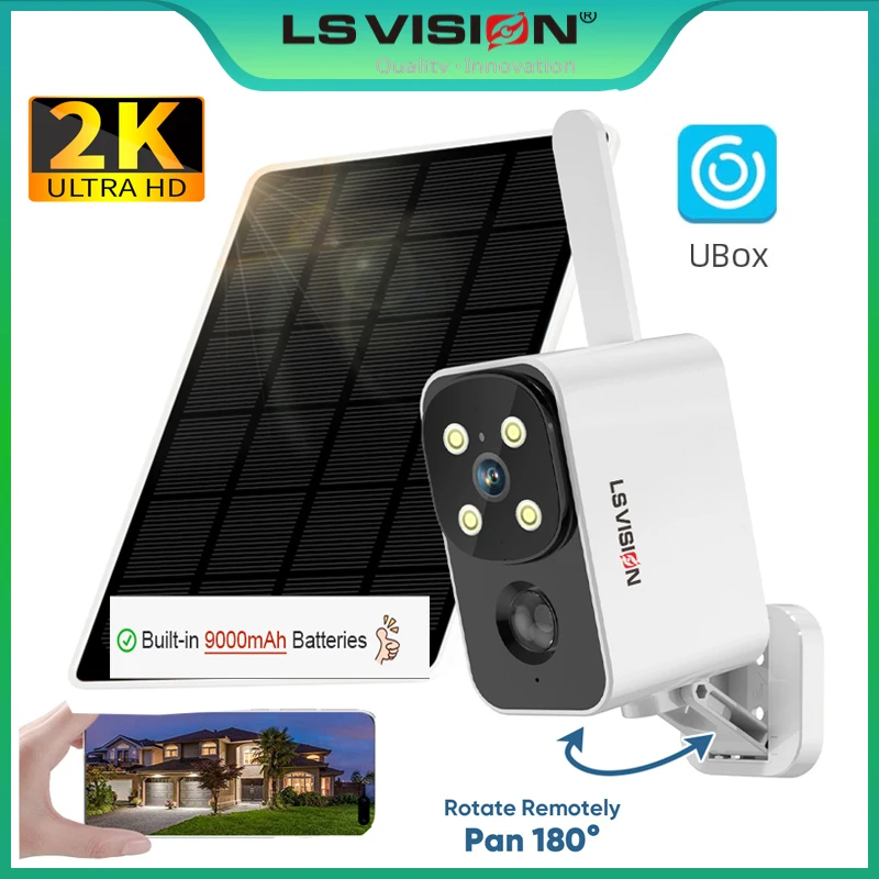 Outdoor Lighting Wireless - LS VISION Уличная солнечная камера Беспроводная