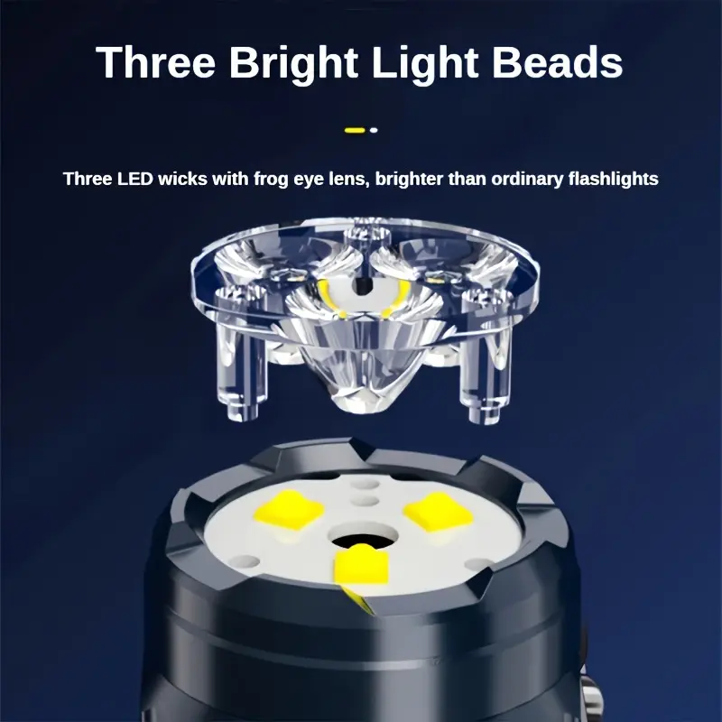 Мини-фонарик с 3 светодиодами  – обзор и цена Outdoor Lighting Black